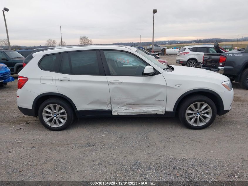 2016 BMW X3 XDRIVE28I - 5UXWX9C58G0D91377