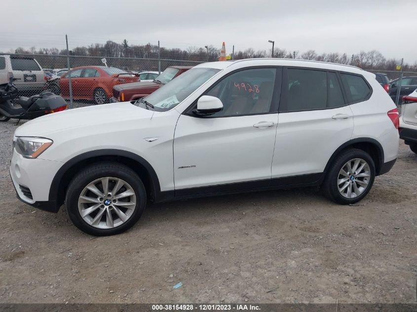 2016 BMW X3 XDRIVE28I - 5UXWX9C58G0D91377