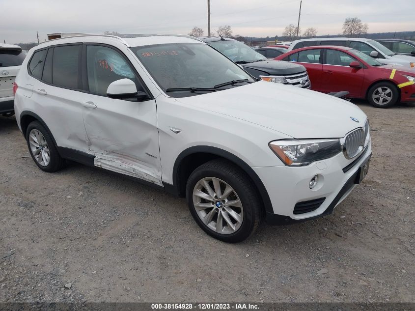 2016 BMW X3 XDRIVE28I - 5UXWX9C58G0D91377