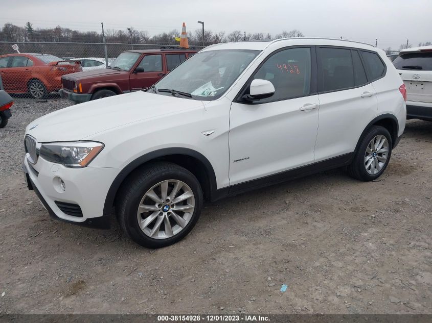 2016 BMW X3 XDRIVE28I - 5UXWX9C58G0D91377