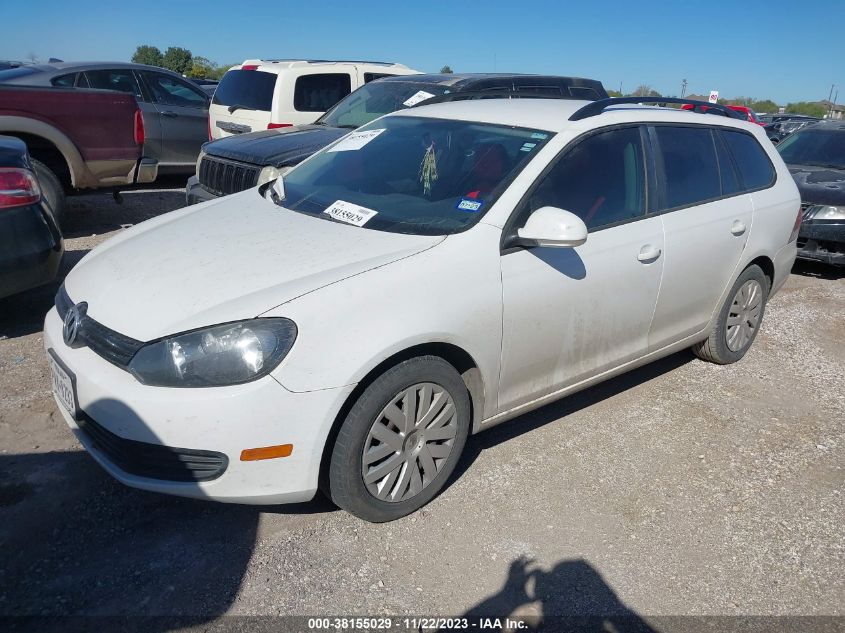 2013 VOLKSWAGEN JETTA SPORTWAGEN S - 3VWPP7AJ6DM647724