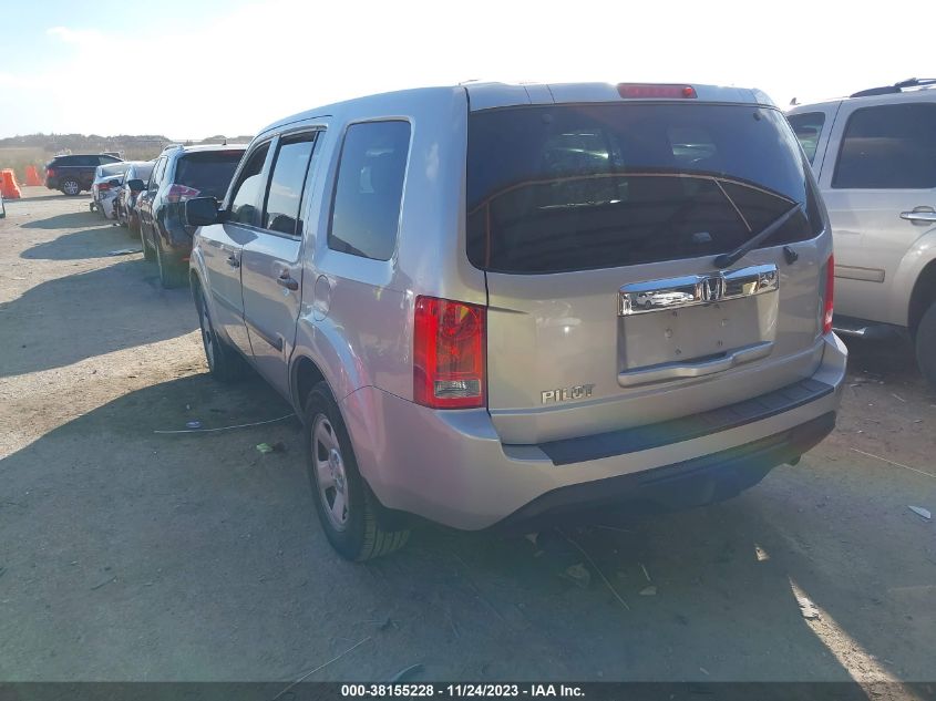2015 HONDA PILOT LX - 5FNYF3H29FB010027