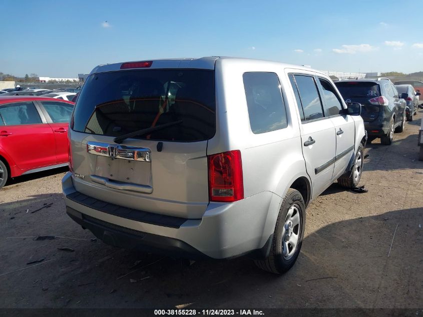 2015 HONDA PILOT LX - 5FNYF3H29FB010027