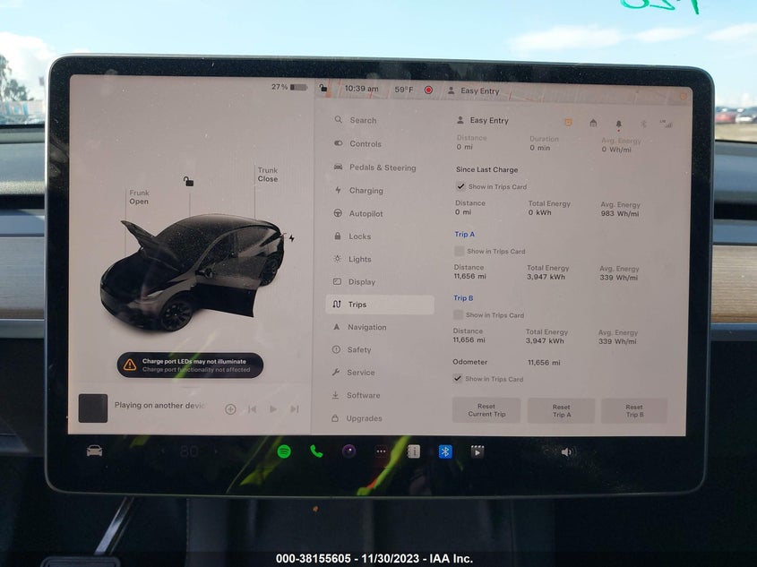 VIN 7SAYGDEE4PA029345 2023 TESLA MODEL Y