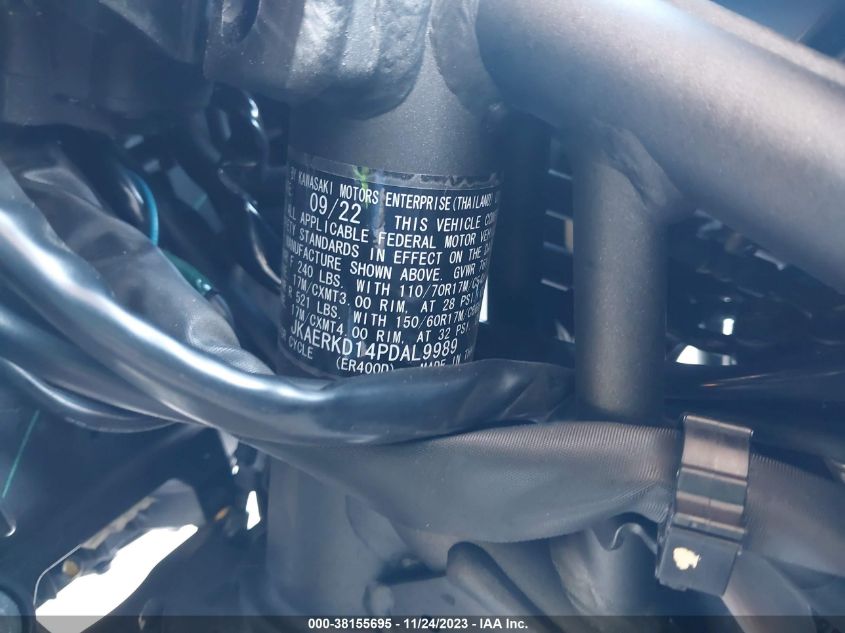 2023 KAWASAKI ER400 D JKAERKD14PDAL9989