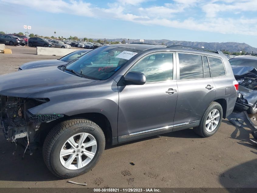 2013 TOYOTA HIGHLANDER PLUS/SE - 5TDBK3EH2DS237207