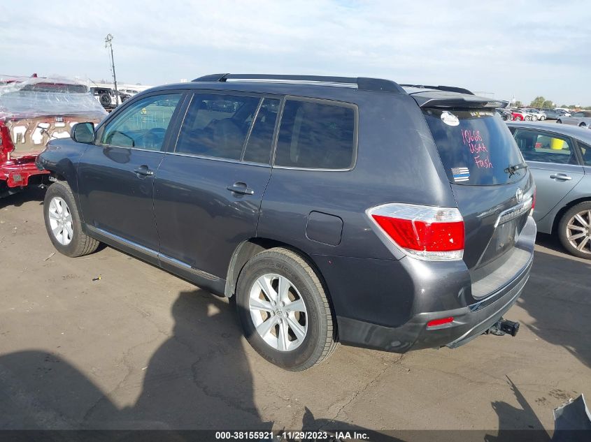 2013 TOYOTA HIGHLANDER PLUS/SE - 5TDBK3EH2DS237207