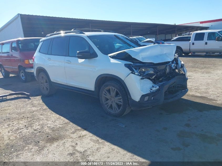 5FNYF8H54KB017033 HONDA PASSPORT EX-L 2019