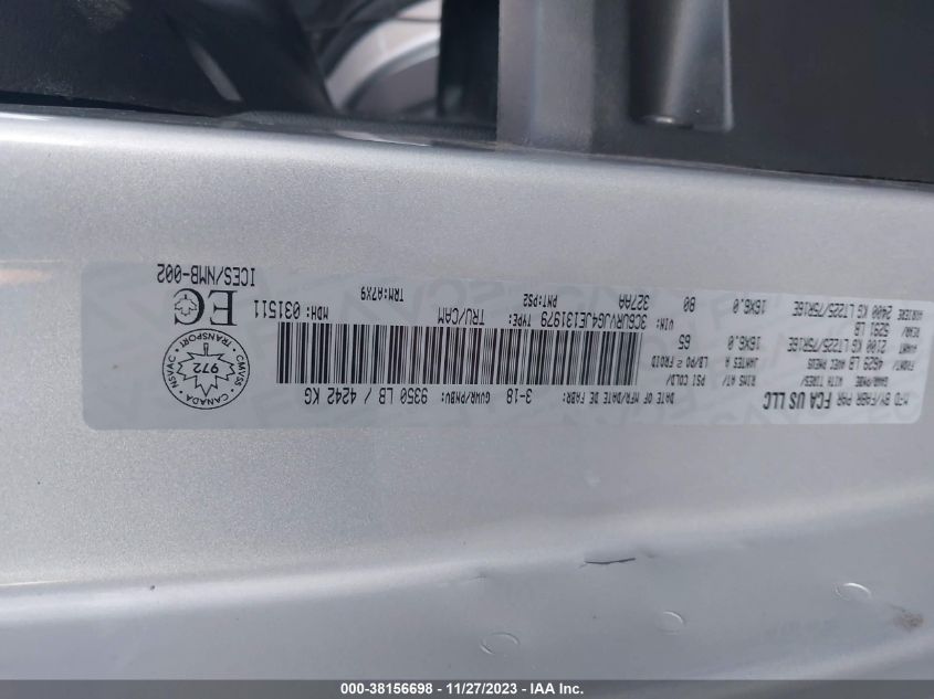 2018 RAM PROMASTER 3500 HIGH ROOF - 3C6URVJG4JE131979