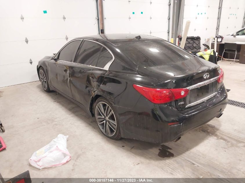 2014 INFINITI Q50 HYBRID SPORT JN1AV7AR9EM703160