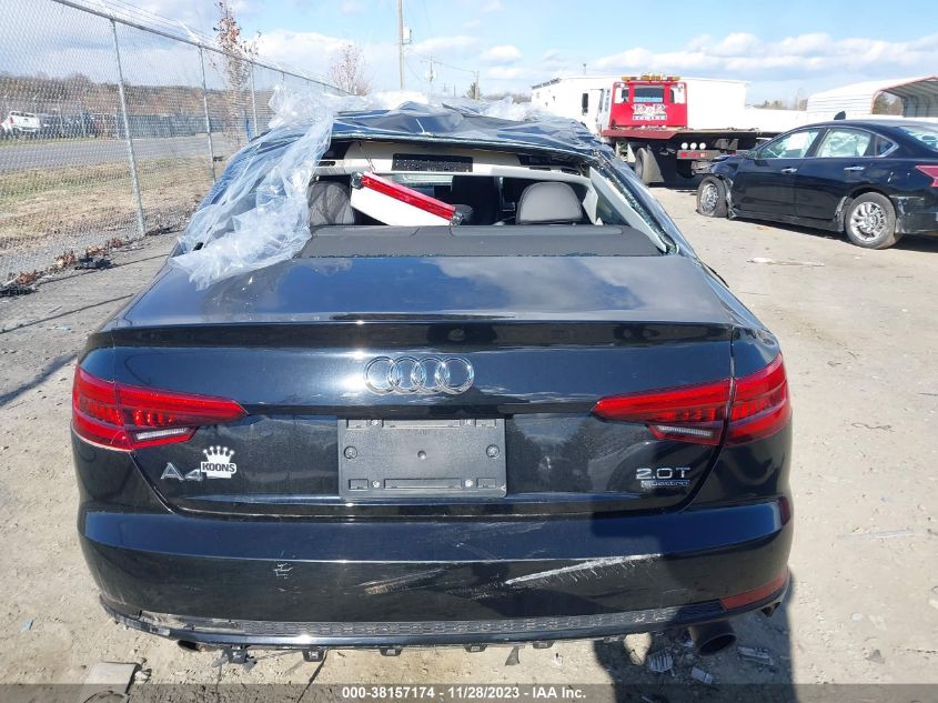 2017 AUDI A4 PREMIUM - WAUDNAF48HN050997