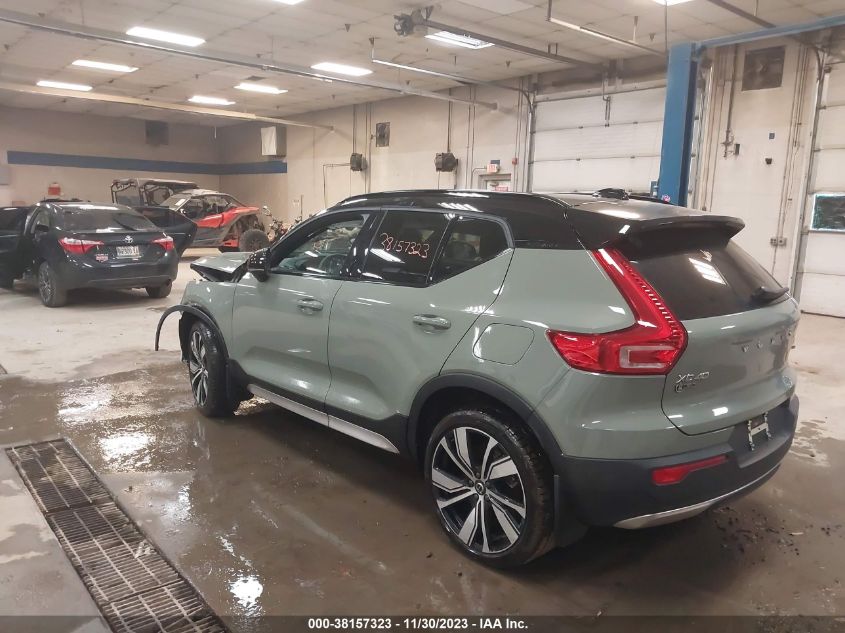 2022 VOLVO XC40 RECHARGE PURE ELECTRIC P8 TWIN ULTIMATE YV4ED3UB9N2760217