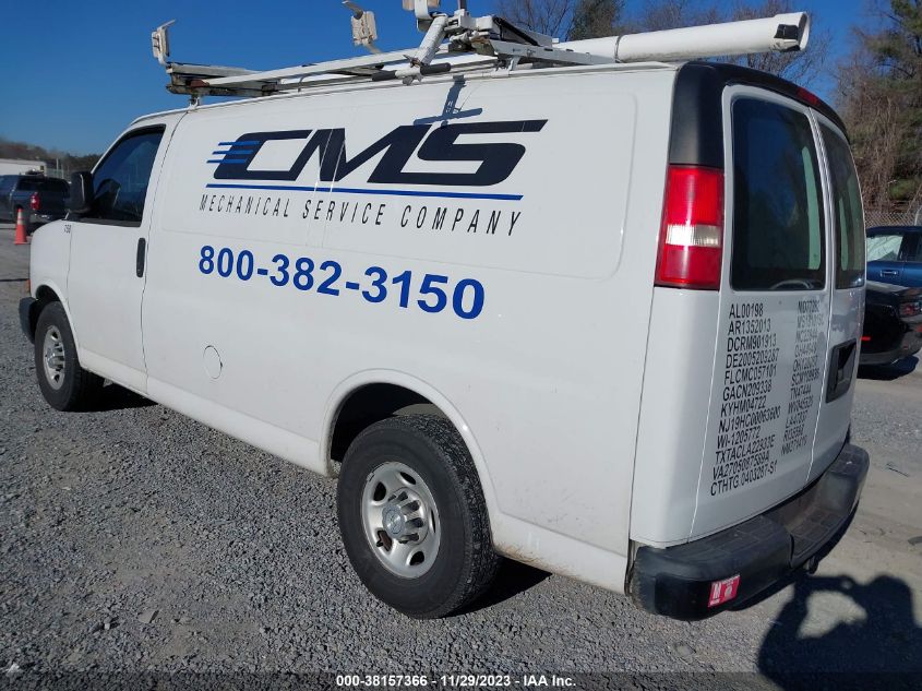 2015 CHEVROLET EXPRESS 2500 WORK VAN 1GCWGFCF1F1277574