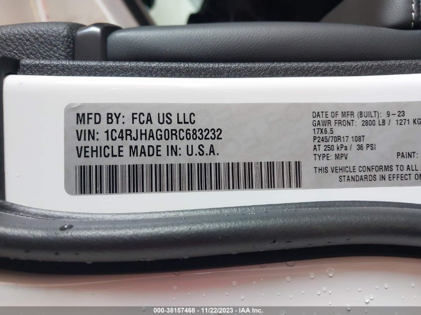 2024 JEEP GRAND CHEROKEE LAREDO 4X4 - 1C4RJHAG0RC683232