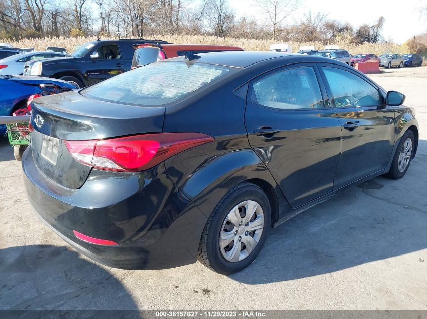 2016 HYUNDAI ELANTRA SE - KMHDH4AE7GU479334