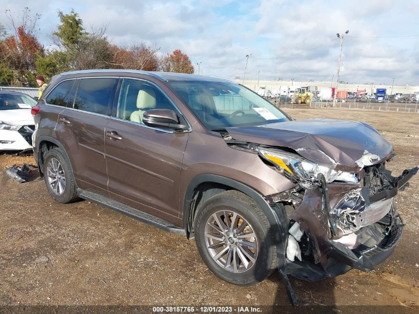 2017 TOYOTA HIGHLANDER XLE - 5TDKZRFH5HS232988