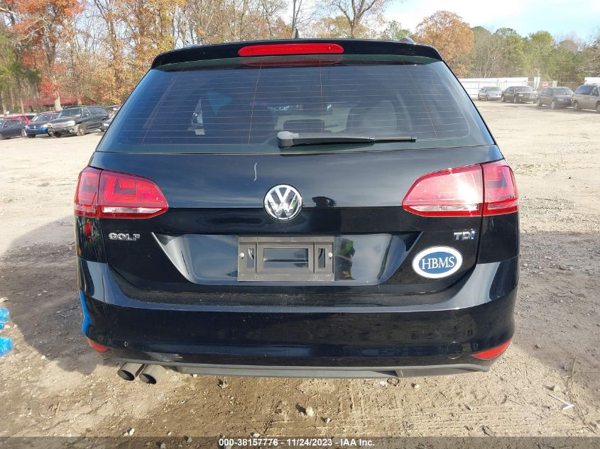 2015 VOLKSWAGEN GOLF SPORTWAGEN TDI S 4-DOOR - 3VWCA7AU1FM505844