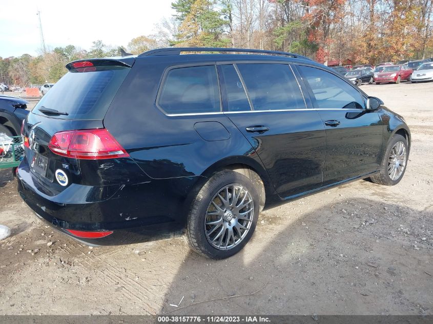 2015 VOLKSWAGEN GOLF SPORTWAGEN TDI S 4-DOOR - 3VWCA7AU1FM505844