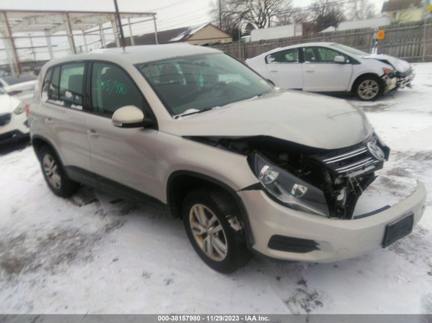 2013 VOLKSWAGEN TIGUAN S - WVGBV7AX6DW533953