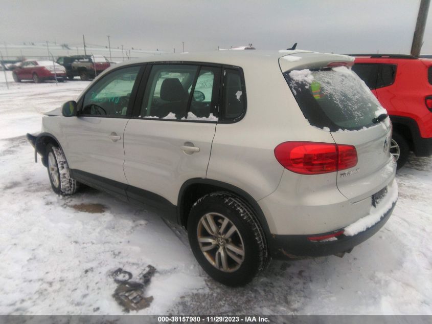 2013 VOLKSWAGEN TIGUAN S - WVGBV7AX6DW533953