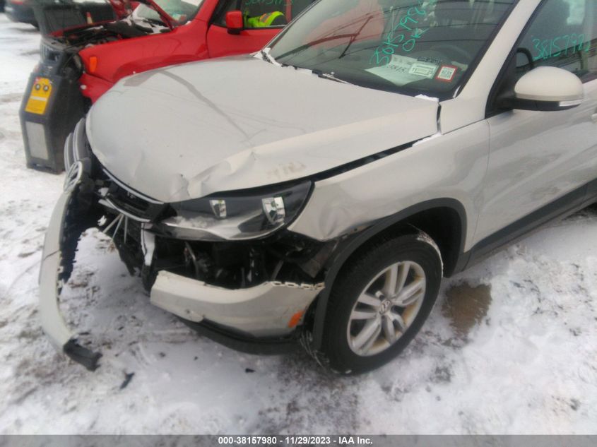 2013 VOLKSWAGEN TIGUAN S - WVGBV7AX6DW533953