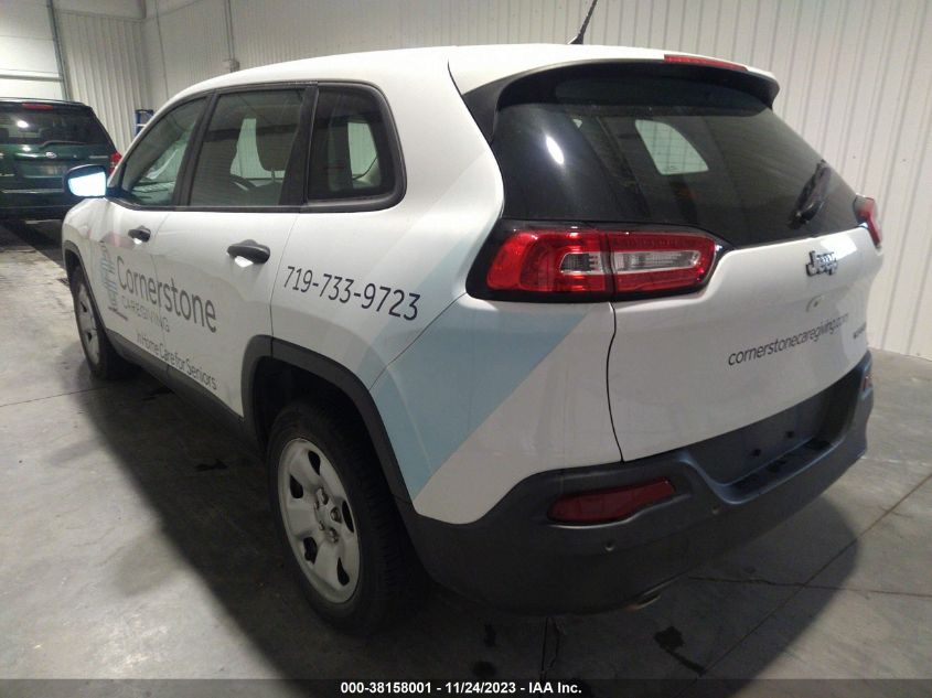2016 JEEP CHEROKEE SPORT - 1C4PJLAB0GW229072