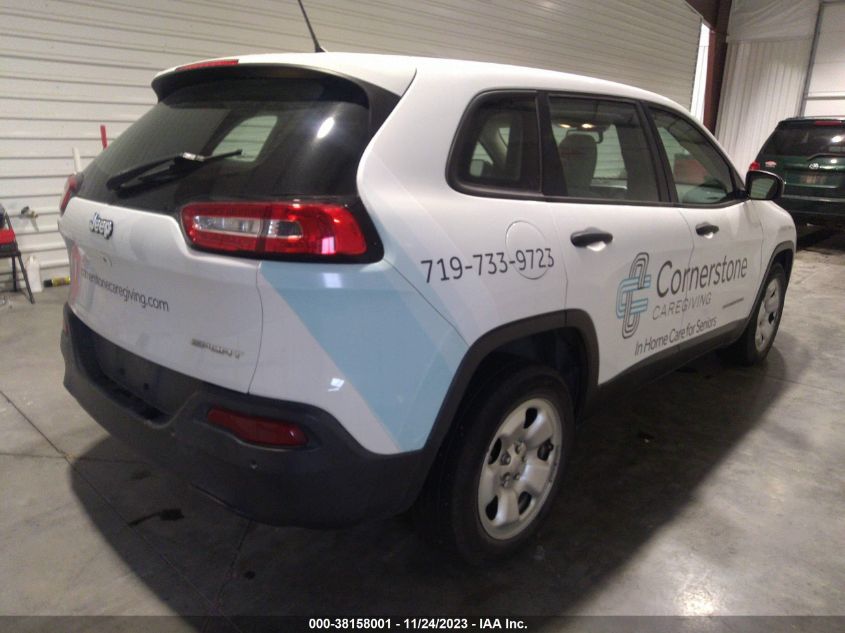 2016 JEEP CHEROKEE SPORT - 1C4PJLAB0GW229072