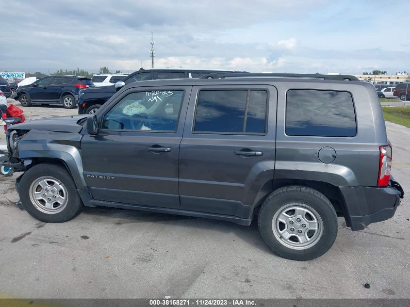 2016 JEEP PATRIOT SPORT - 1C4NJPBA3GD760444
