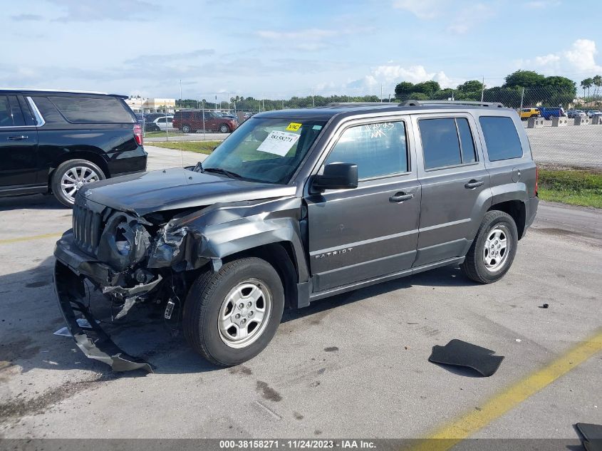 2016 JEEP PATRIOT SPORT - 1C4NJPBA3GD760444