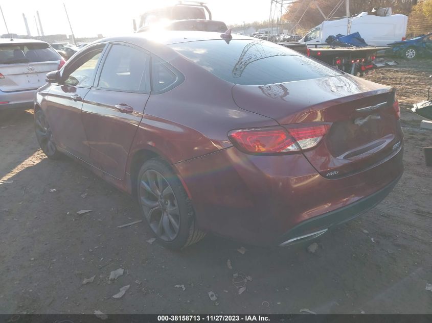2015 CHRYSLER 200 S - 1C3CCCDGXFN530599
