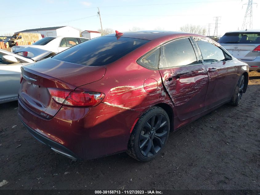 2015 CHRYSLER 200 S - 1C3CCCDGXFN530599