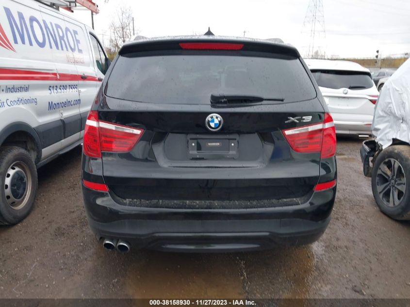 2016 BMW X3 XDRIVE28I - 5UXWX9C55G0D69580