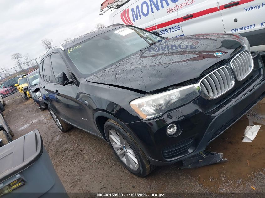 2016 BMW X3 XDRIVE28I - 5UXWX9C55G0D69580