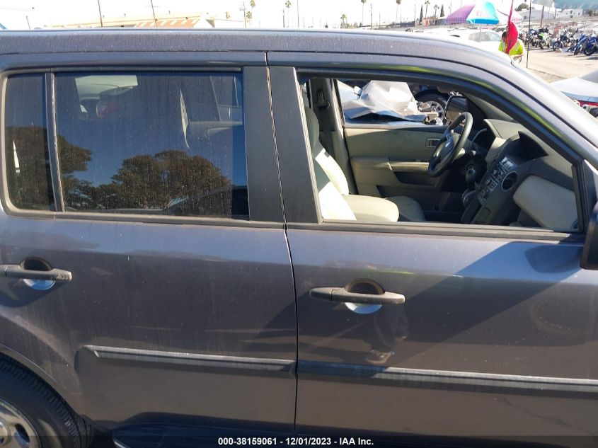 2015 HONDA PILOT LX - 5FNYF3H24FB011554