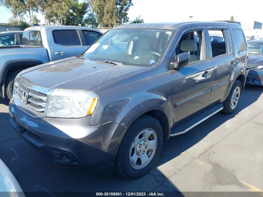 2015 HONDA PILOT LX - 5FNYF3H24FB011554