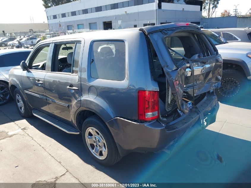 2015 HONDA PILOT LX - 5FNYF3H24FB011554