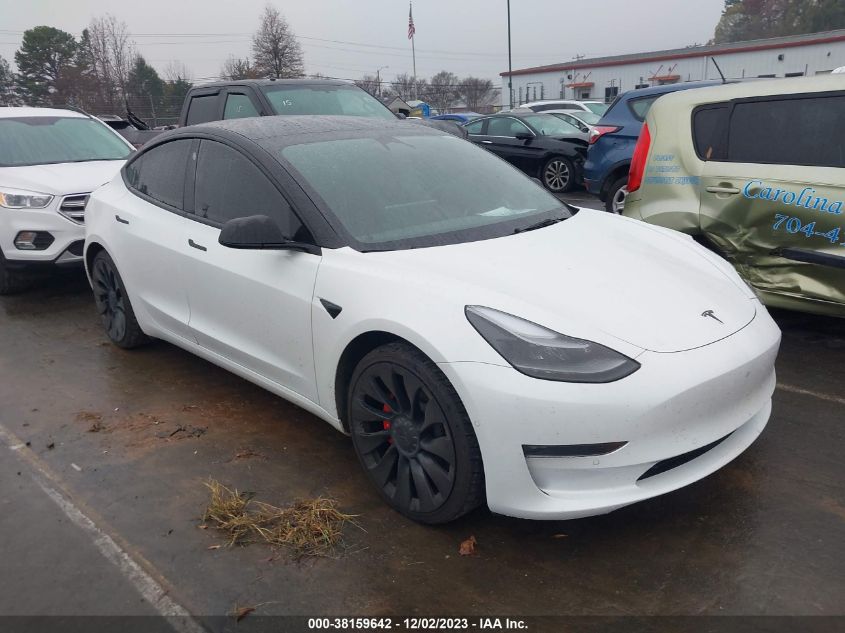 5YJ3E1EC1NF247897 TESLA MODEL 3 PERFORMANCE DUAL MOTOR 2022