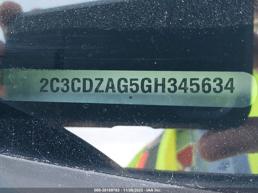 2016 DODGE CHALLENGER SXT - 2C3CDZAG5GH345634