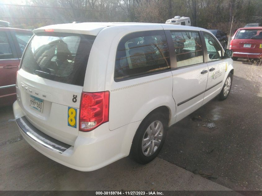 2014 DODGE GRAND CARAVAN AVP/SE - 2C4RDGBG1ER283844