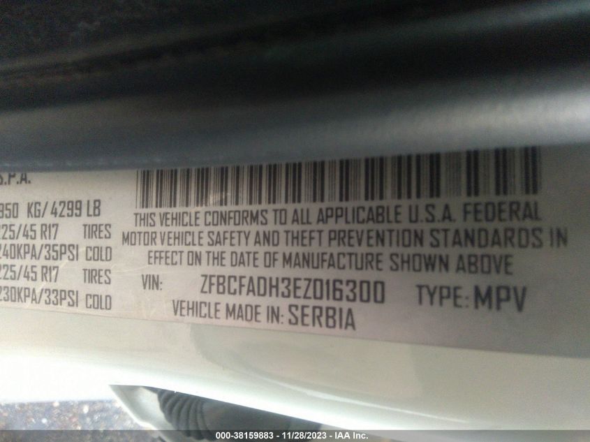 2014 FIAT 500L TREKKING - ZFBCFADH3EZ016300