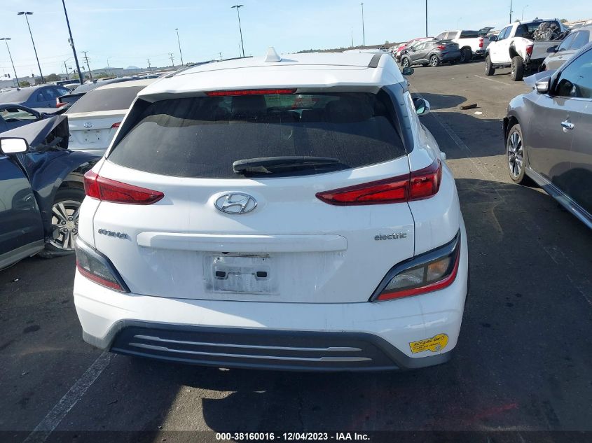 2022 HYUNDAI KONA ELECTRIC SEL KM8K33AG5NU137685