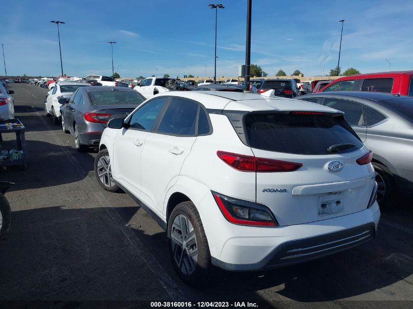 2022 HYUNDAI KONA ELECTRIC SEL KM8K33AG5NU137685
