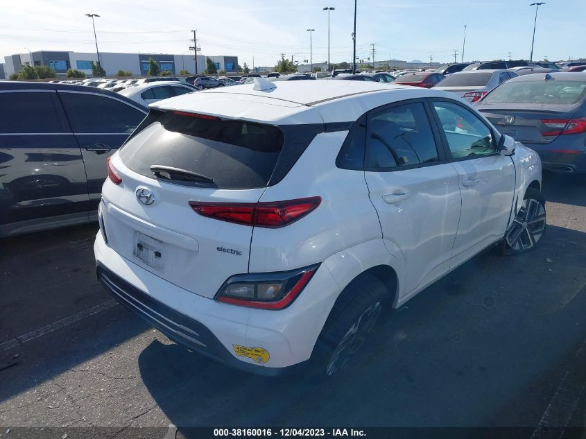 2022 HYUNDAI KONA ELECTRIC SEL KM8K33AG5NU137685