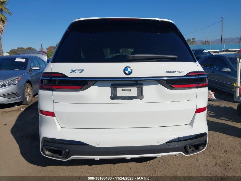 2023 BMW X7 XDRIVE40I 5UX23EM08P9P91373