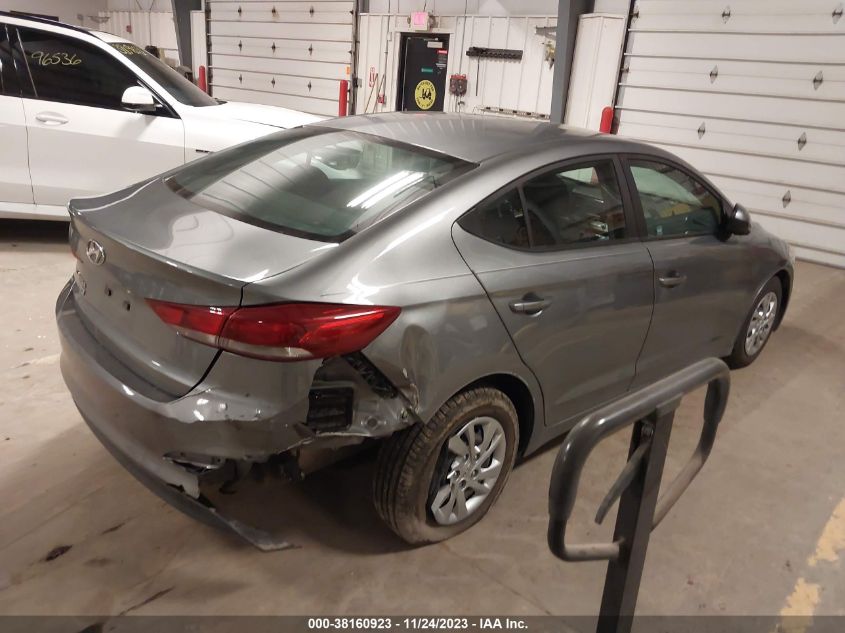 2018 HYUNDAI ELANTRA SE - KMHD74LFXJU453164