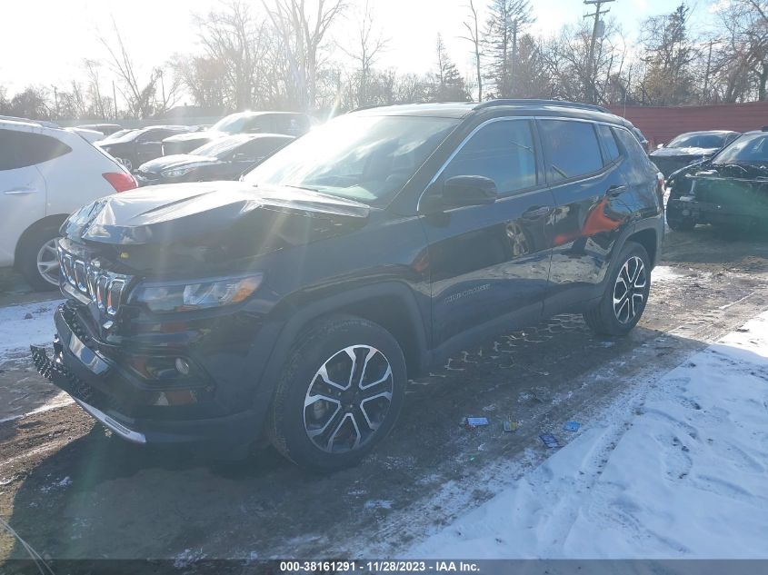 2022 JEEP COMPASS LIMITED 4X4 - 3C4NJDCB2NT195584