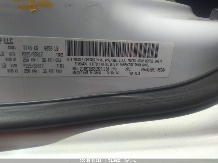 2014 CHRYSLER TOWN & COUNTRY TOURING - 2C4RC1BG5ER271180