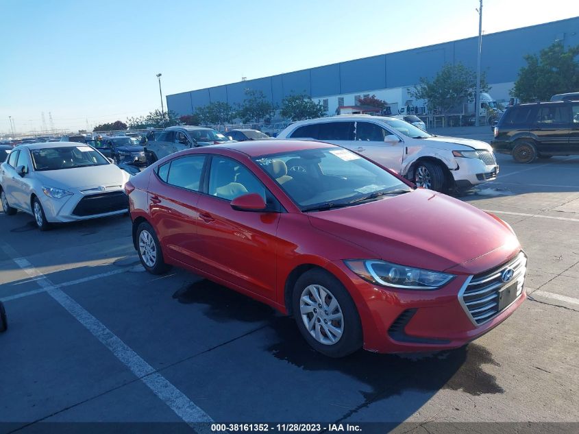 2017 HYUNDAI ELANTRA SE - 5NPD74LFXHH085321