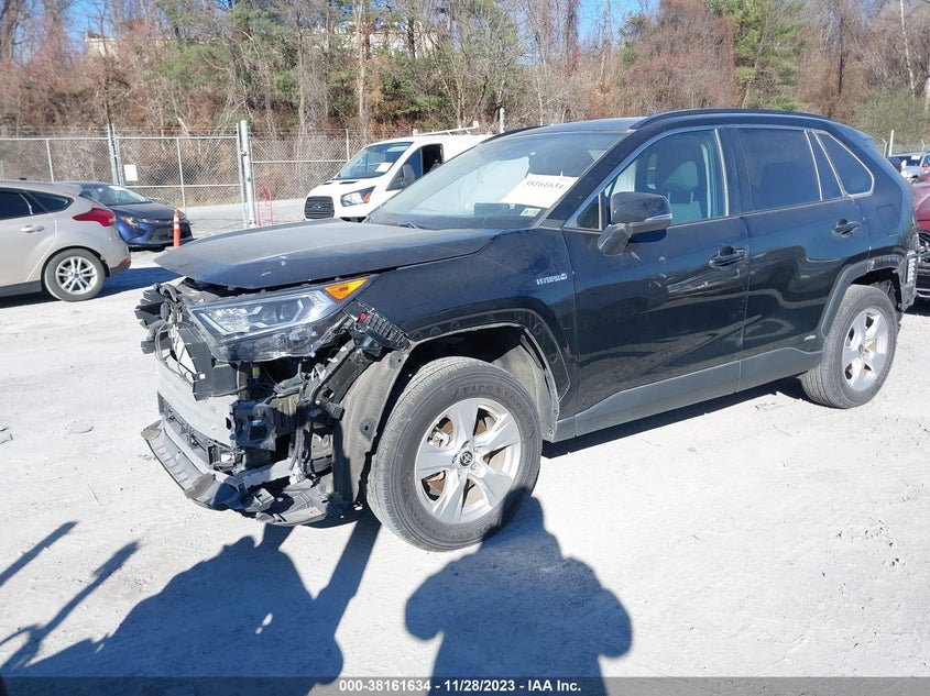 VIN 4T3RWRFV5MU031078 2021 TOYOTA RAV4 XLE HYBRID