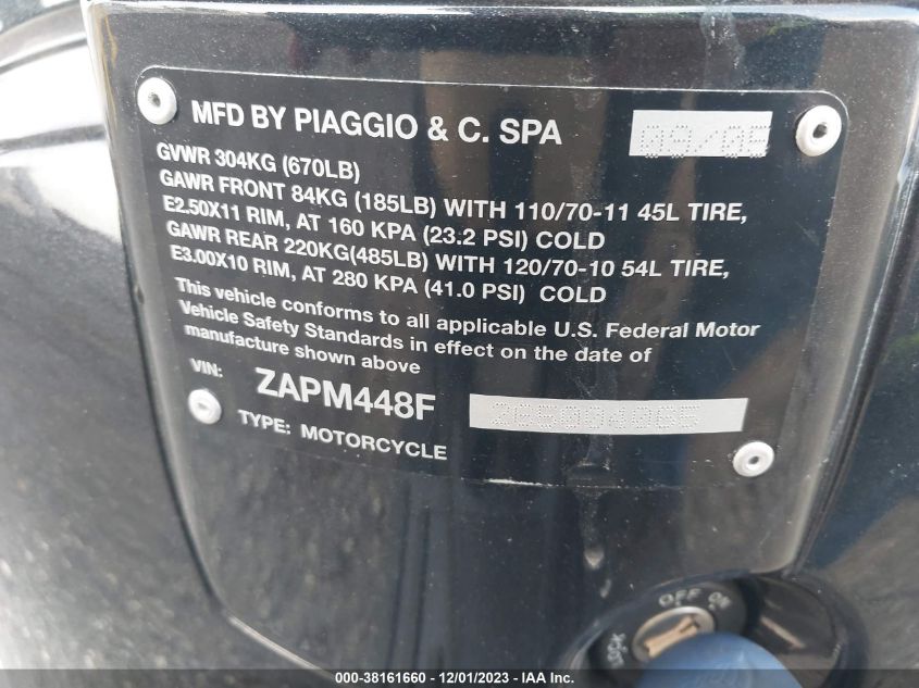 2006 VESPA LX 150 - ZAPM448F265004065